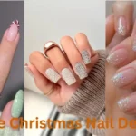 A collection of 35 elegant white Christmas nail designs showcasing festive patterns and decorations for a holiday look.